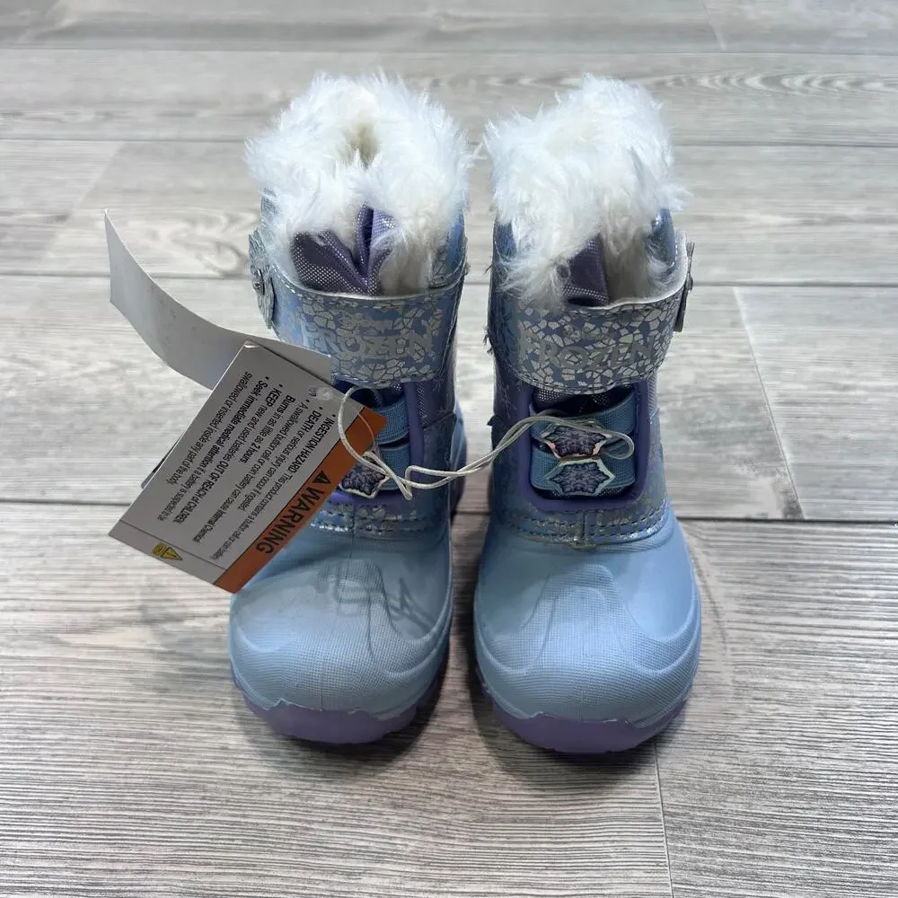 Frozen Disney Lighted Winter Snowboots Blue 6 NWT